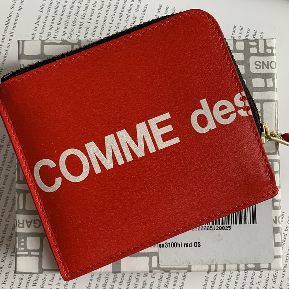 🔥🔥🔥 Comme des Garçons Huge Logo Wallet 'Red' 🔥